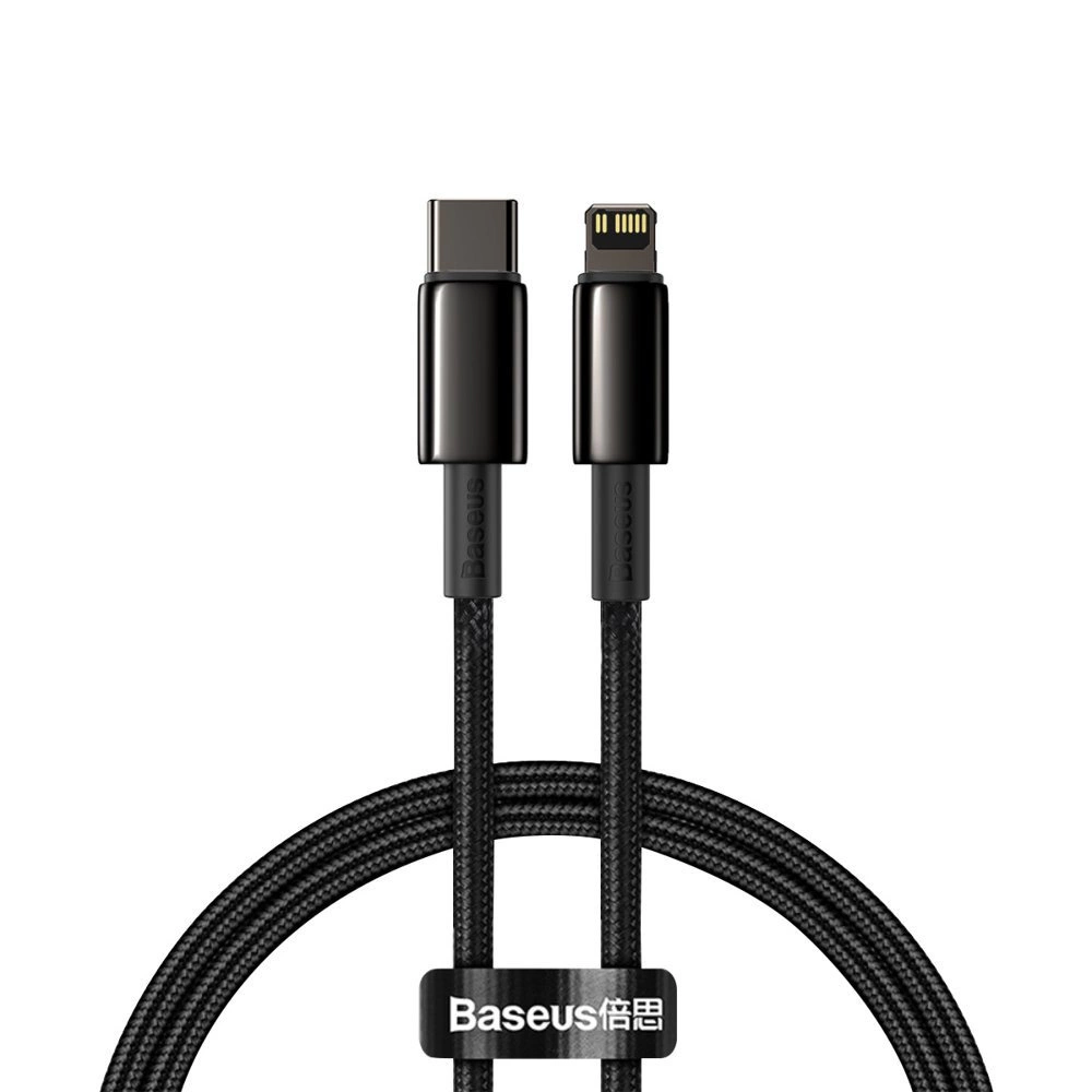 Baseus CATLWJ-01 Lightning - USB-C PD cable 20W 480Mb/s 1m - blackeng