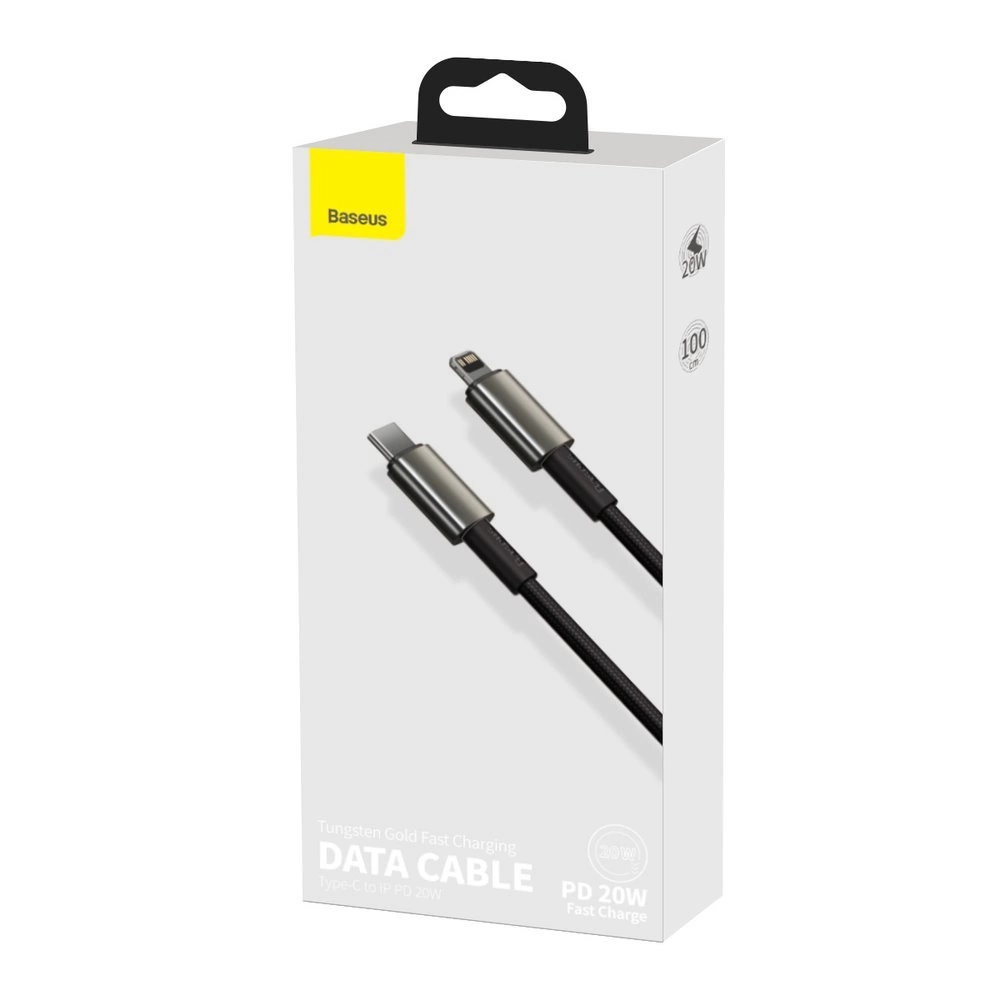 Baseus CATLWJ-01 Lightning - USB-C PD cable 20W 480Mb/s 1m - blackeng