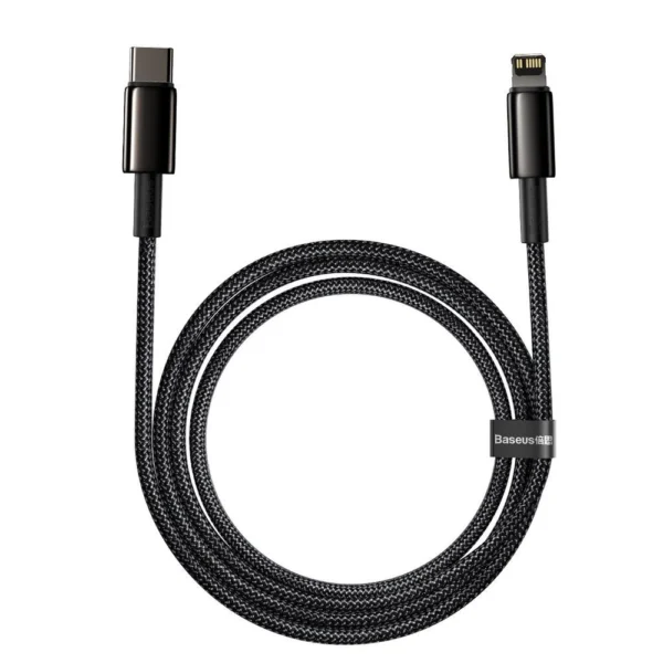 Baseus CATLWJ-A01 Lightning - USB-C PD 20W 480Mb/s 2m cable - blackeng