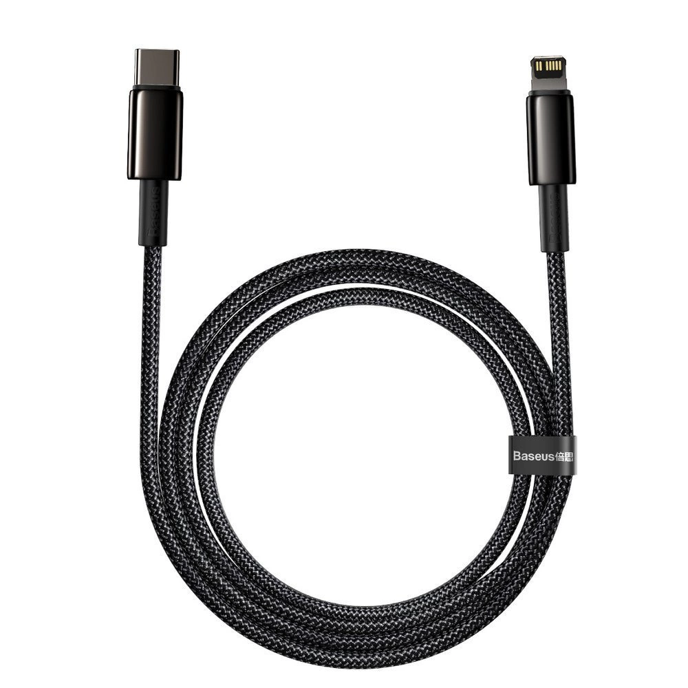 Baseus CATLWJ-A01 Lightning - USB-C PD 20W 480Mb/s 2m cable - blackeng