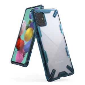 Ringke Fusion X durable PC Case with TPU Bumper for Samsung Galaxy M31s blue (FUSG0064)eng