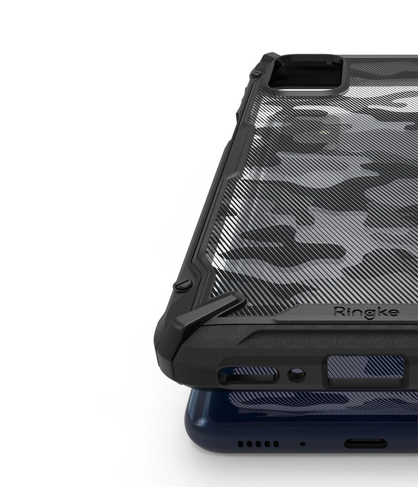 Ringke Fusion X durable PC Case with TPU Bumper for Samsung Galaxy M31s blue (FUSG0064)eng