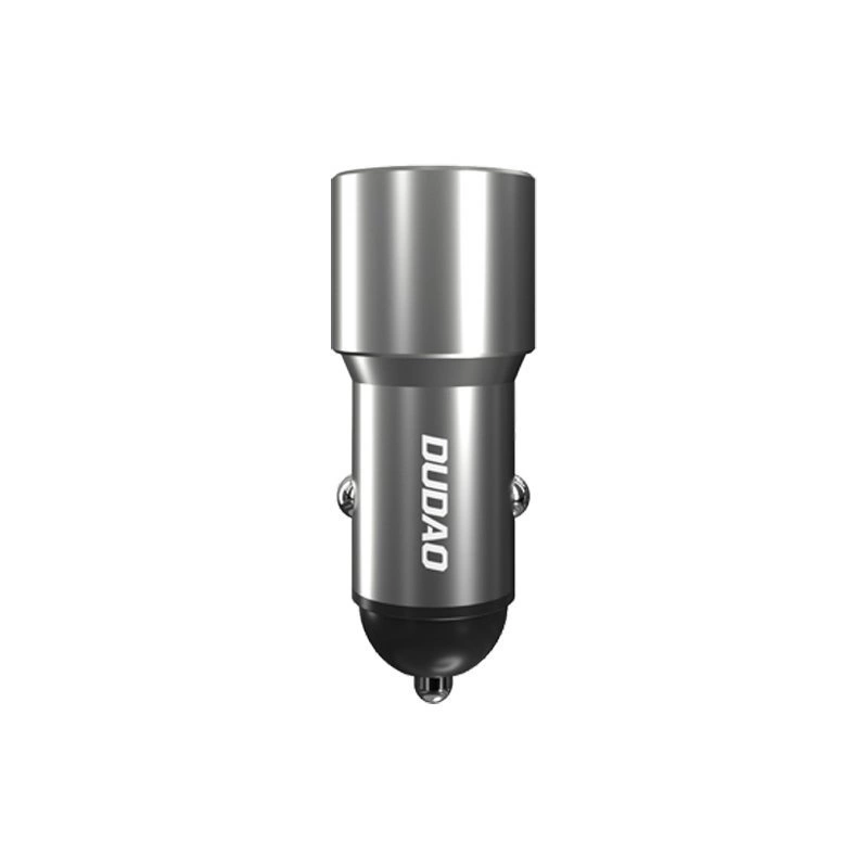 Dudao USB / USB Car Charger Type C Power Delivery Quick Charge 22.5 W Gray (R4PQ)eng