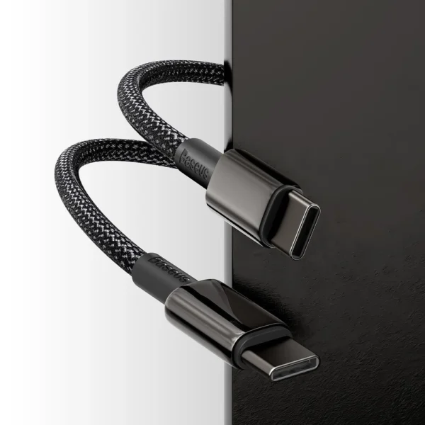Baseus CATWJ-01 USB-C - USB-C PD QC cable 100W 5A 1m - blackeng