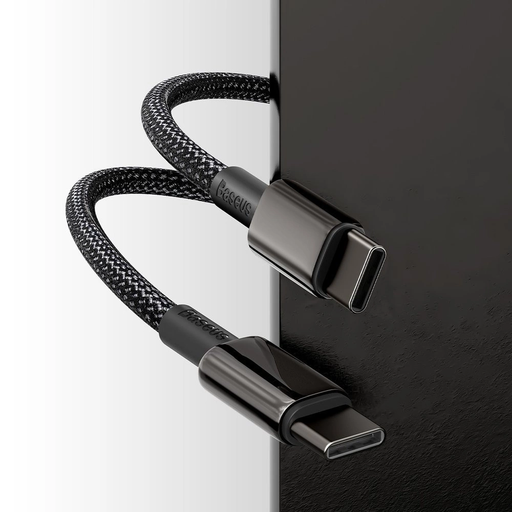 Baseus CATWJ-01 USB-C - USB-C PD QC cable 100W 5A 1m - blackeng