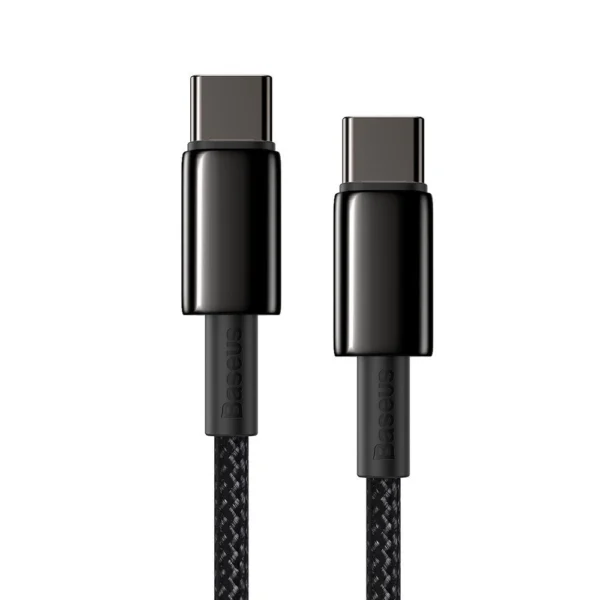 Baseus CATWJ-01 USB-C - USB-C PD QC cable 100W 5A 1m - blackeng