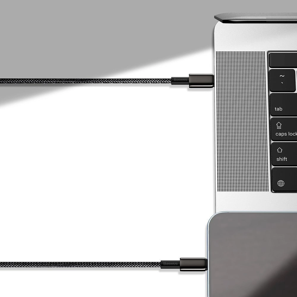 Baseus CATWJ-A01 USB-C - USB-C PD QC cable 100W 5A 480Mb/s 2m - blackeng