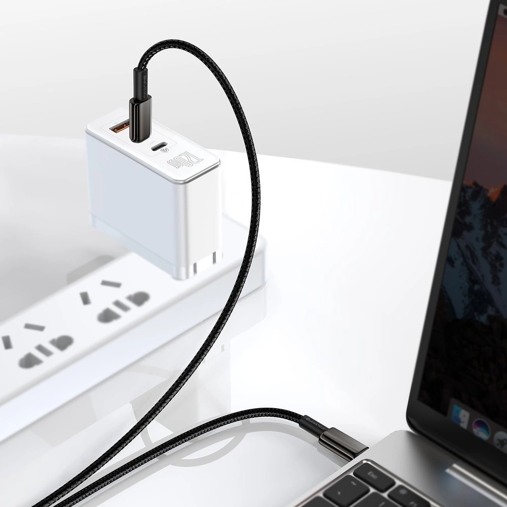 Baseus CATWJ-A01 USB-C - USB-C PD QC cable 100W 5A 480Mb/s 2m - blackeng