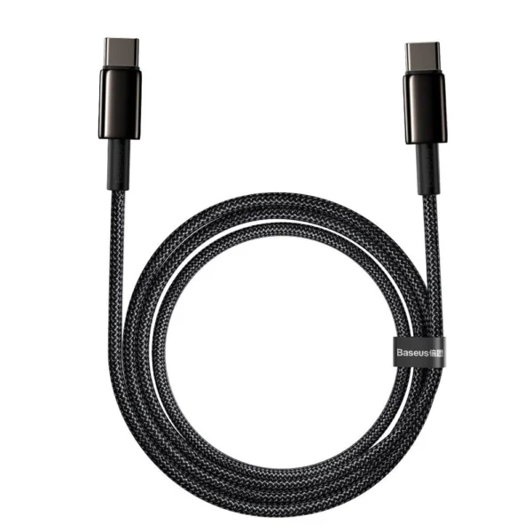 Baseus CATWJ-A01 USB-C - USB-C PD QC cable 100W 5A 480Mb/s 2m - blackeng