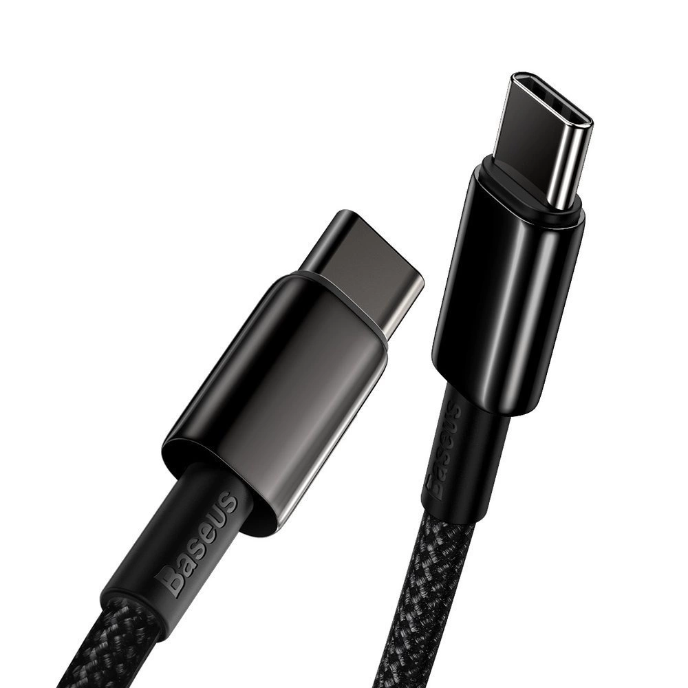 Baseus CATWJ-A01 USB-C - USB-C PD QC cable 100W 5A 480Mb/s 2m - blackeng