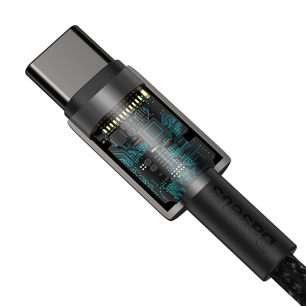 Baseus CATWJ-A01 USB-C - USB-C PD QC cable 100W 5A 480Mb/s 2m - blackeng