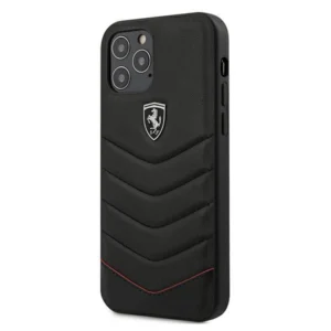Ferrari FEHQUHCP12LBK iPhone 12 Pro Max 6.7" black/black hardcase Off Track Quiltedeng