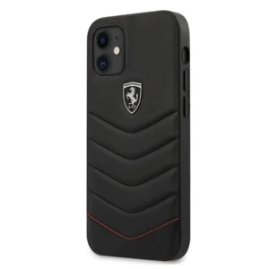Ferrari FEHQUHCP12SBK iPhone 12 mini 5.4" black/black hardcase Off Track Quiltedeng