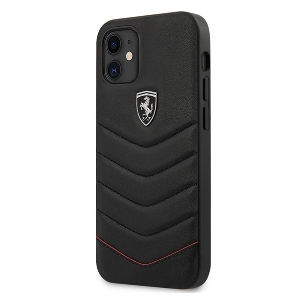 Ferrari FEHQUHCP12SBK iPhone 12 mini 5.4" black/black hardcase Off Track Quiltedeng