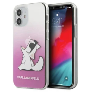 Karl Lagerfeld KLHCP12SCFNRCPI iPhone 12 mini 5,4" różowy/pink hardcase Choupette Funeng