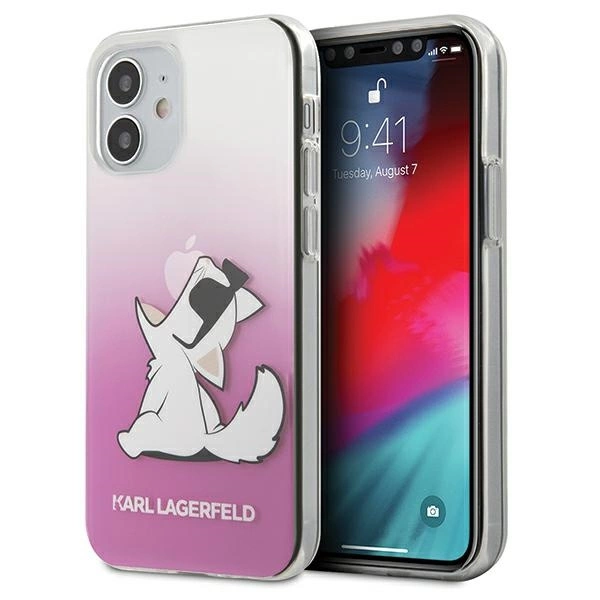 Karl Lagerfeld KLHCP12SCFNRCPI iPhone 12 mini 5,4" różowy/pink hardcase Choupette Funeng