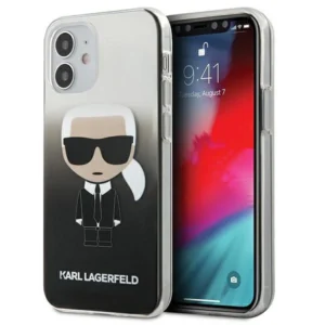 Karl Lagerfeld KLHCP12STRDFKBK iPhone 12 mini 5,4" czarny/black hardcase Gradient Ikonik Karleng