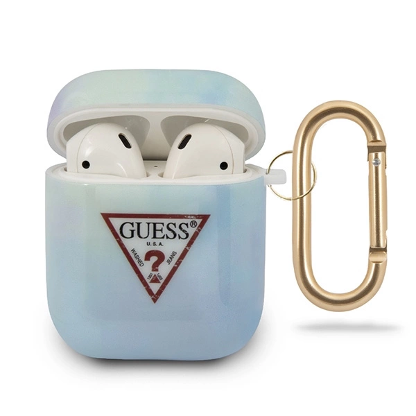 Guess GUACA2TPUMCGC02 AirPods cover blue/blue Tie & Dye Collectioneng