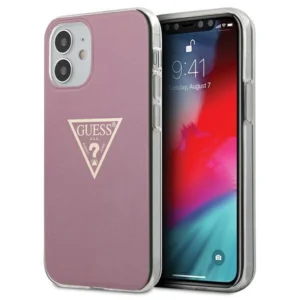 Guess GUHCP12SPCUMPTPI iPhone 12 mini 5.4" pink/pink hardcase Metallic Collectioneng