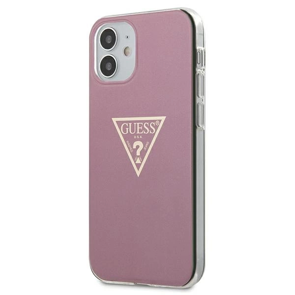 Guess GUHCP12SPCUMPTPI iPhone 12 mini 5.4" pink/pink hardcase Metallic Collectioneng