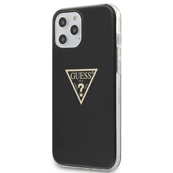 Guess Metallic Collection iPhone 12 Pro Max 6.7" Case - Blackeng