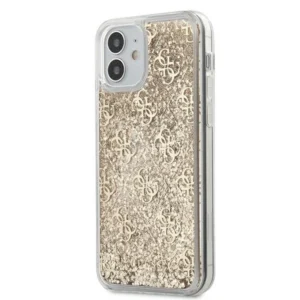 Guess GUHCP12SLG4GSLG iPhone 12 mini 5.4" gold/gold hardcase 4G Liquid Glittereng