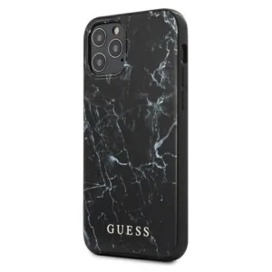 Guess Marble iPhone 12 Pro Max Case - Blackeng