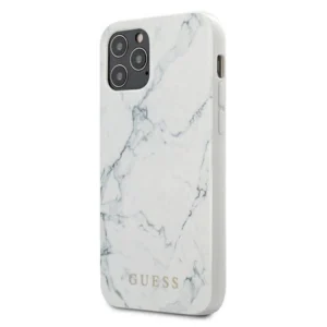 Guess GUHCP12LPCUMAWH iPhone 12 Pro Max 6,7"  biały/white hardcase Marbleeng