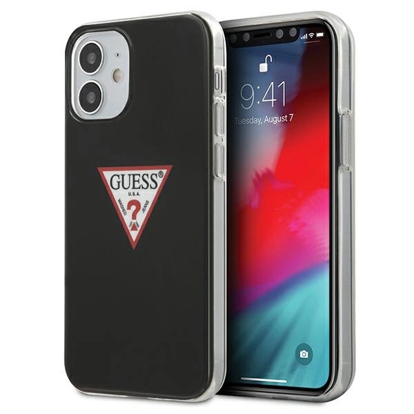Guess GUHCP12SPCUCTLBK iPhone 12 mini 5.4" black/black hardcase Triangle Collectioneng