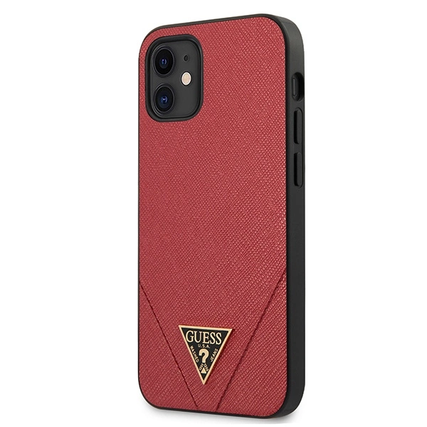 Guess GUHCP12SVSATMLRE iPhone 12 mini 5.4" red/red hardcase Saffianoeng