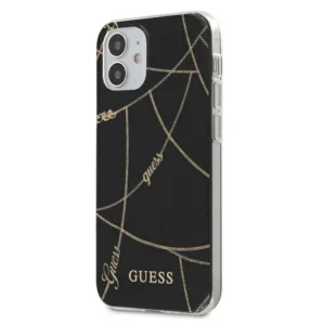 Guess GUHCP12SPCUCHBK iPhone 12 mini 5.4" black/black hardcase Gold Chain Collectioneng