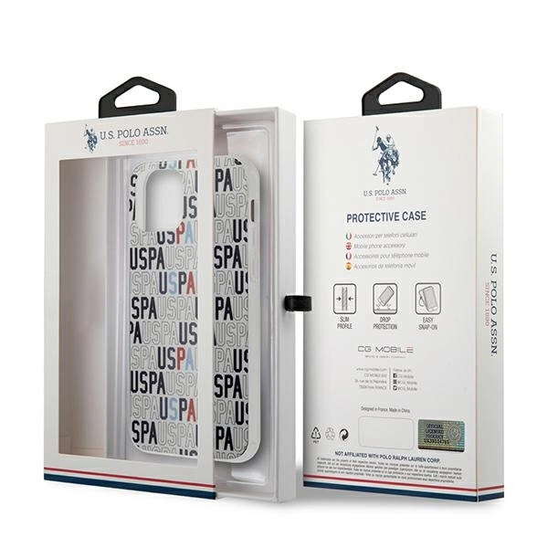 US Polo USHCP12MPCUSPA6 iPhone 12/12 Pro 6,1" biały/white Logo Mania Collectioneng