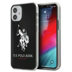 US Polo USHCP12STPUHRBK iPhone 12 mini 5,4" czarny/black Shiny Big Logoeng