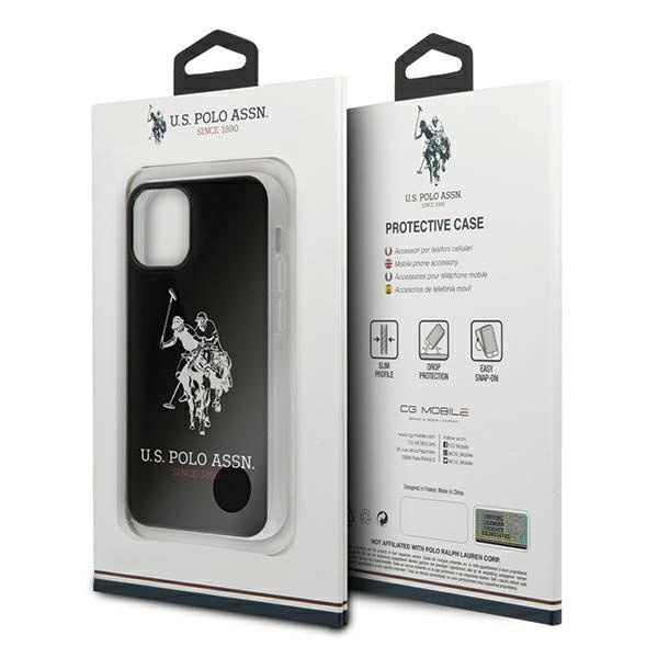 US Polo USHCP12STPUHRBK iPhone 12 mini 5,4" czarny/black Shiny Big Logoeng