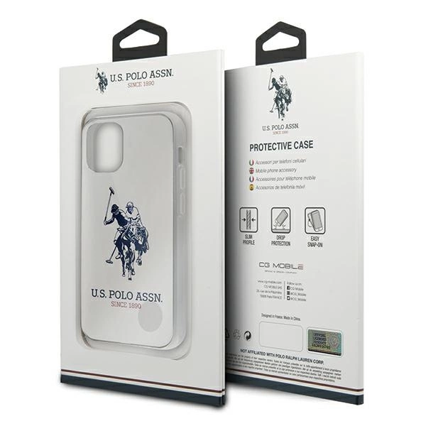 US Polo USHCP12STPUHRWH iPhone 12 mini 5,4" biały/white Shiny Big Logoeng