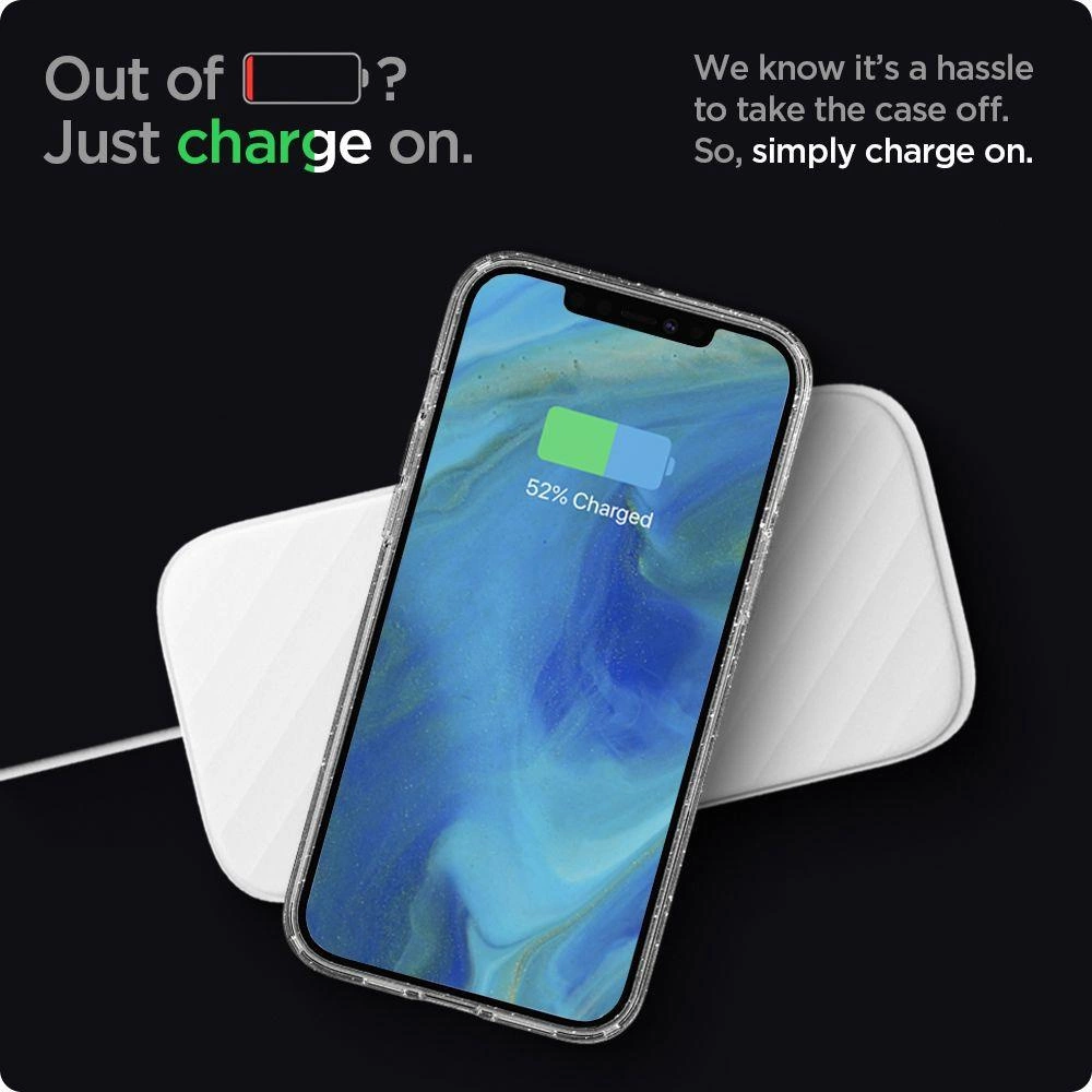 Spigen Liquid Crystal Case for iPhone 12 / iPhone 12 Pro - Clear Glittereng