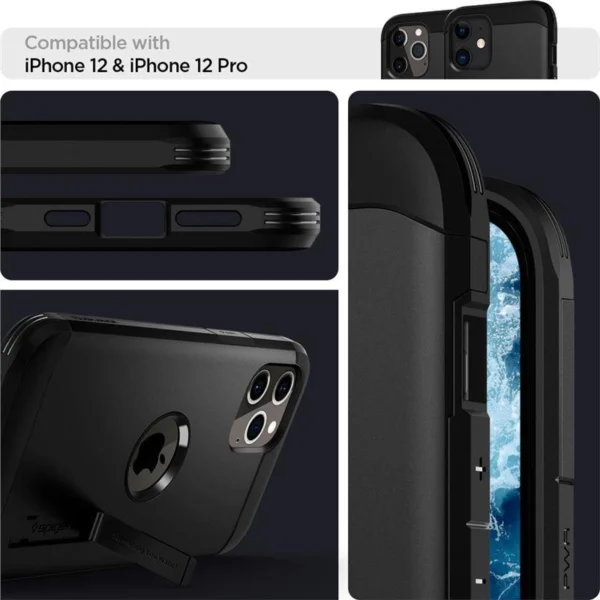 Spigen Tough Armor Case for iPhone 12 / iPhone 12 Pro - Blackeng