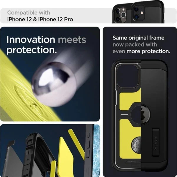 Spigen Tough Armor Case for iPhone 12 / iPhone 12 Pro - Blackeng