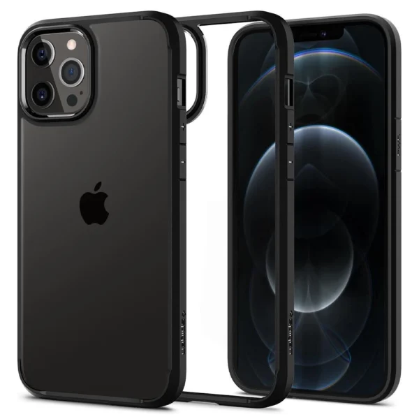 Spigen Ultra Hybrid Case for iPhone 12 / iPhone 12 Pro - Matte Blackeng