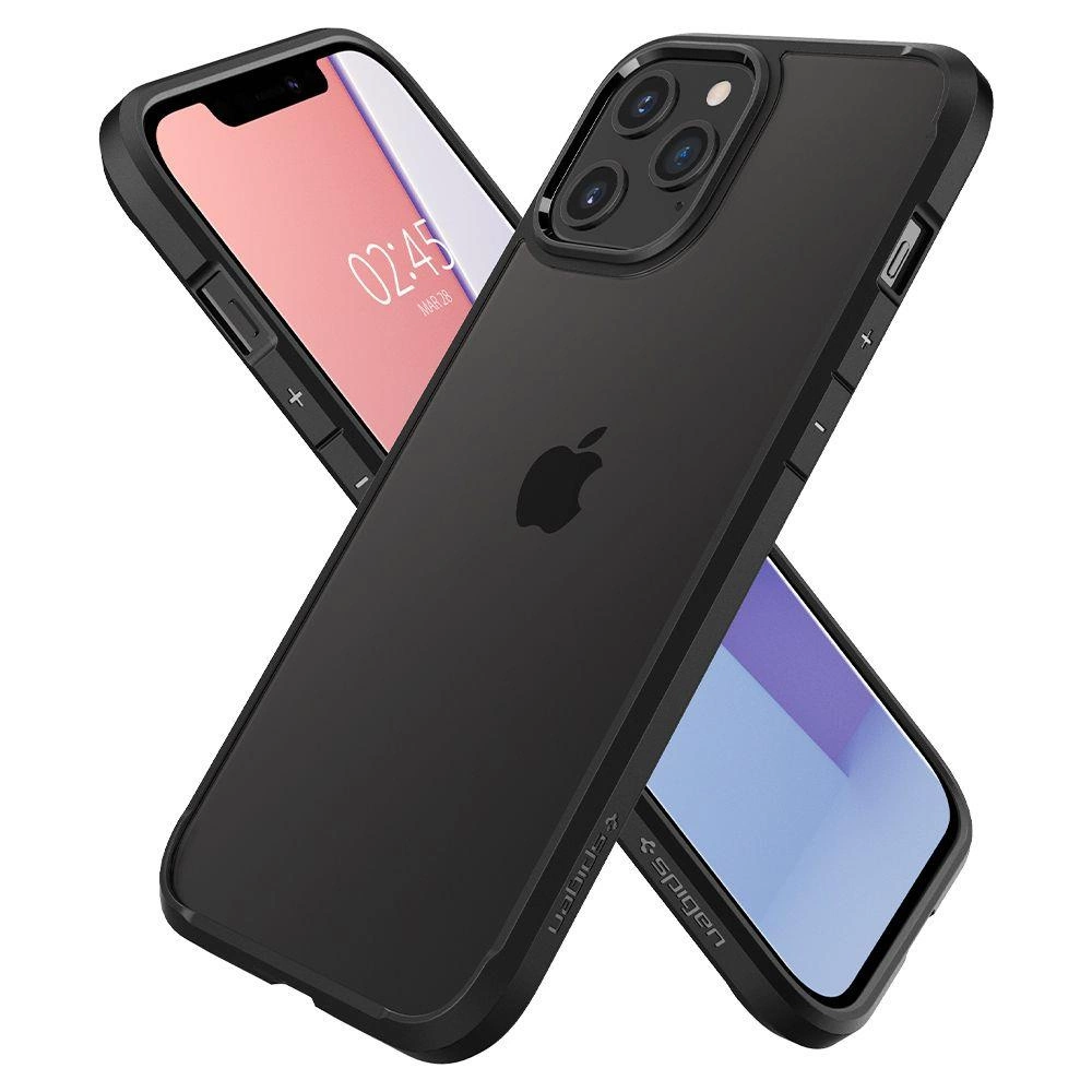 Spigen Ultra Hybrid Case for iPhone 12 / iPhone 12 Pro - Matte Blackeng