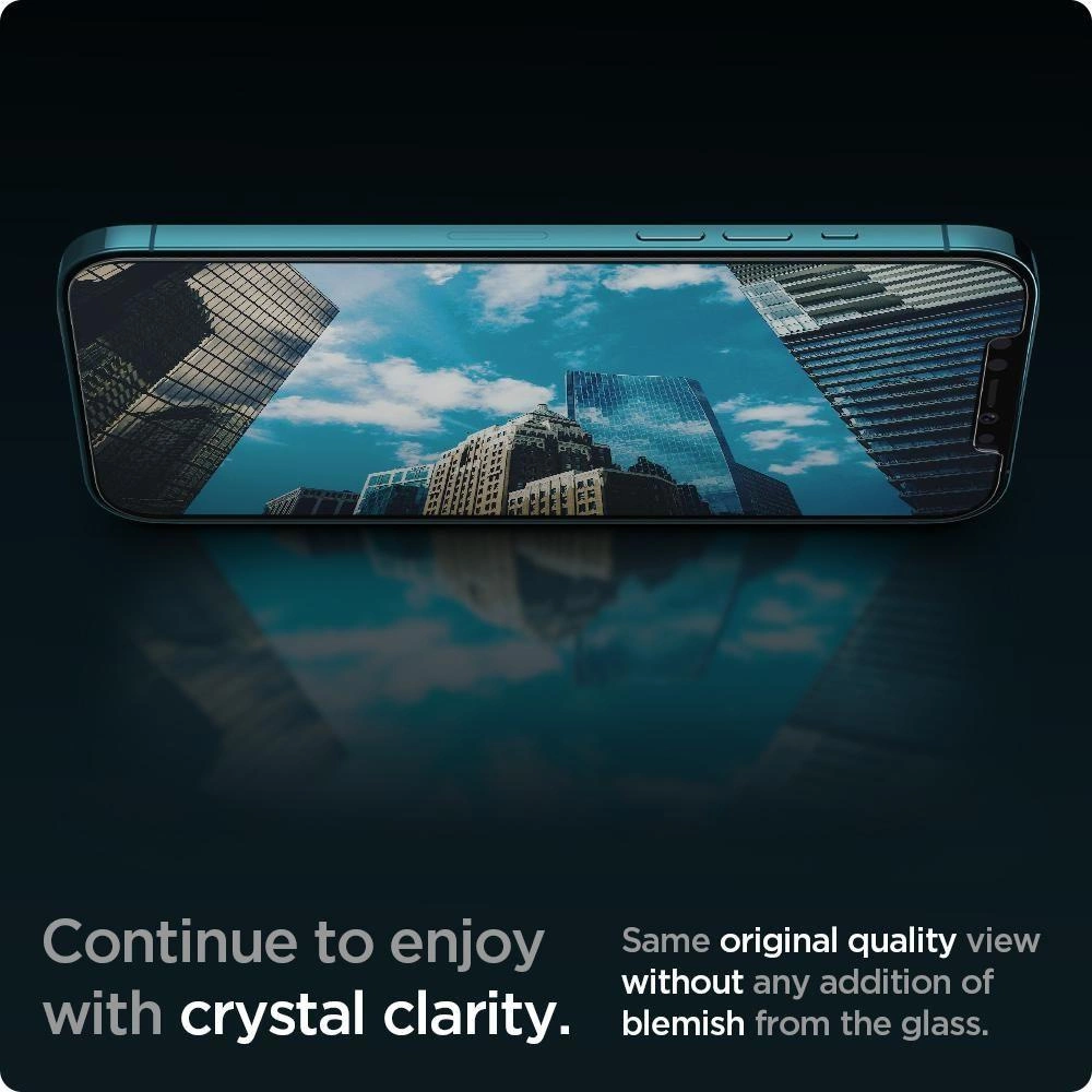 Spigen Glas.tR EZ Fit Tempered Glass for iPhone 12 Pro Max - 2 pcs.eng