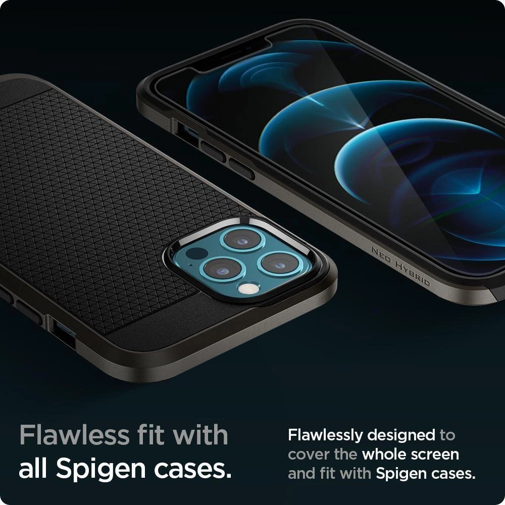 Spigen Glas.tR EZ Fit Tempered Glass for iPhone 12 Pro Max - 2 pcs.eng