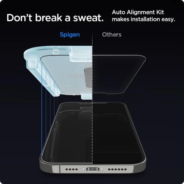 Spigen Glas.tR EZ Fit Tempered Glass for iPhone 12 / iPhone 12 Pro - 2 pcs.eng