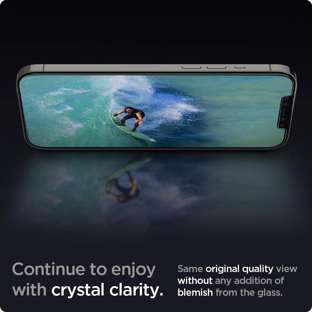 Spigen Glas.tR EZ Fit Tempered Glass for iPhone 12 / iPhone 12 Pro - 2 pcs.eng