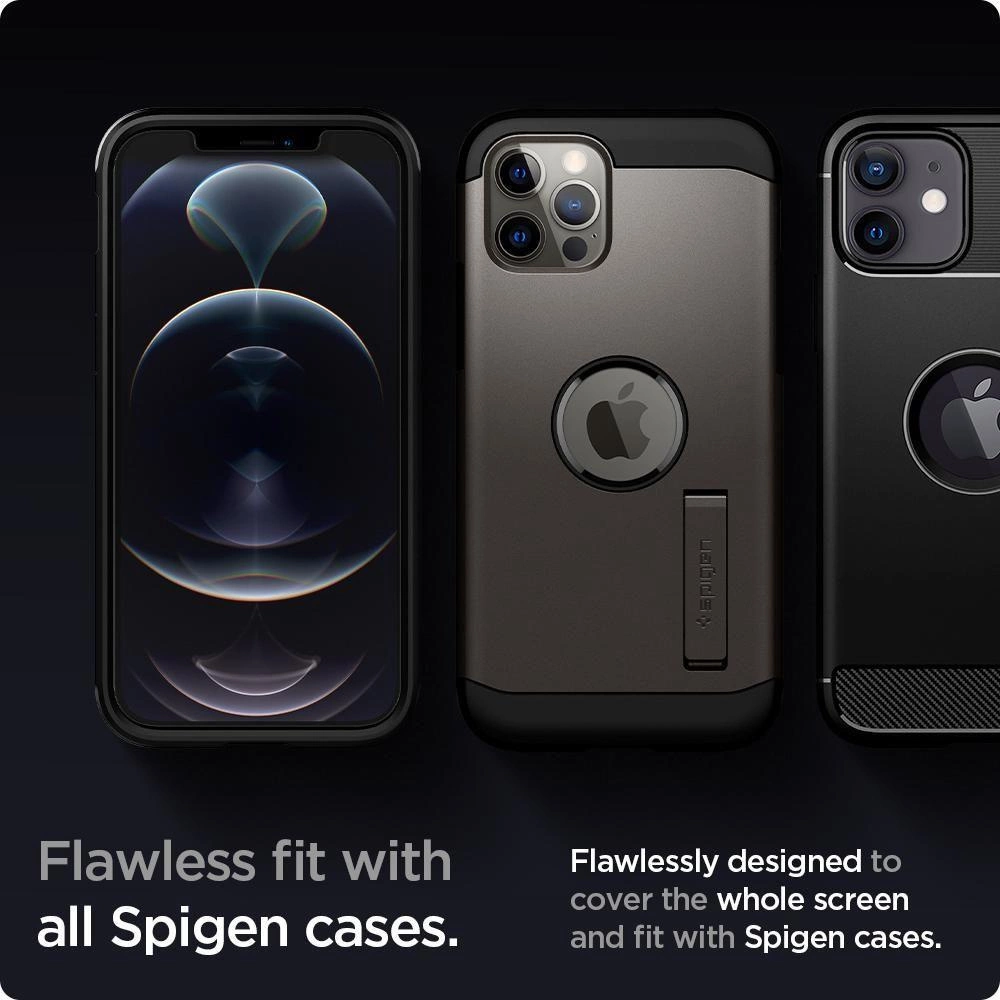 Spigen Glas.tR EZ Fit Tempered Glass for iPhone 12 / iPhone 12 Pro - 2 pcs.eng