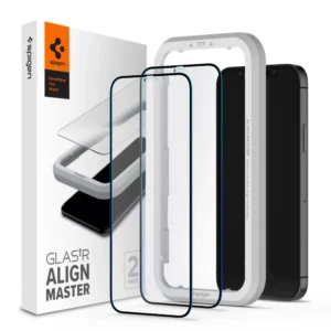Spigen ALM Glass FC Tempered Glass for iPhone 12 / iPhone 12 Pro - Black 2 pcs.eng