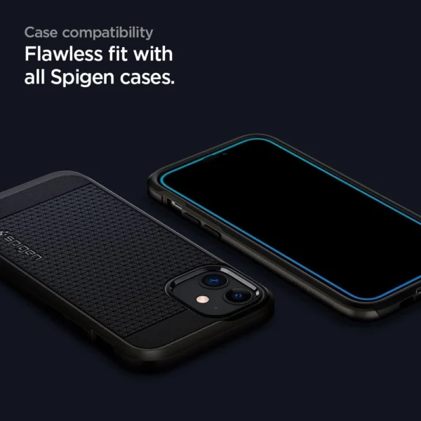Spigen ALM Glass FC Tempered Glass for iPhone 12 / iPhone 12 Pro - Black 2 pcs.eng