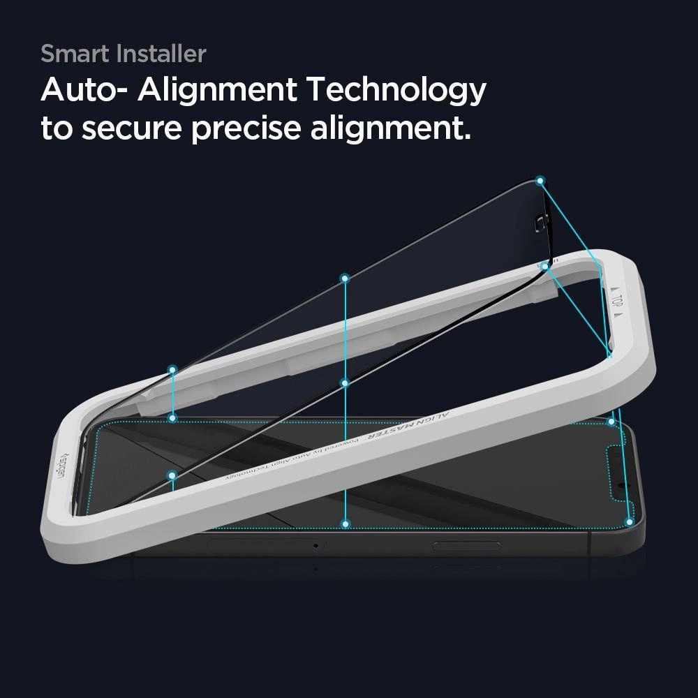 Spigen ALM Glass FC Tempered Glass for iPhone 12 / iPhone 12 Pro - Black 2 pcs.eng