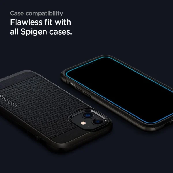 Spigen ALM Glass FC Tempered Glass for iPhone 12 / iPhone 12 Pro - Black 2 pcs.eng