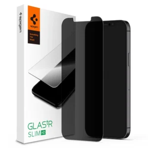 Spigen Glas.tR EZ Fit Privacy Tempered Glass for iPhone 12 / iPhone 12 Proeng